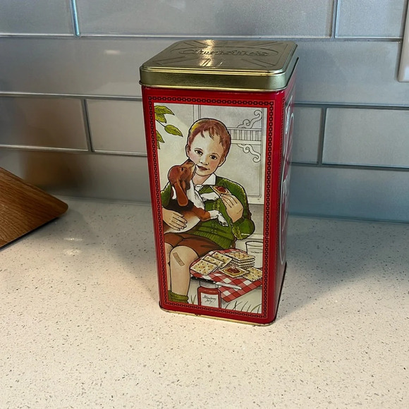 Vintage Other - 🧡💙  Vintage cracker tin box